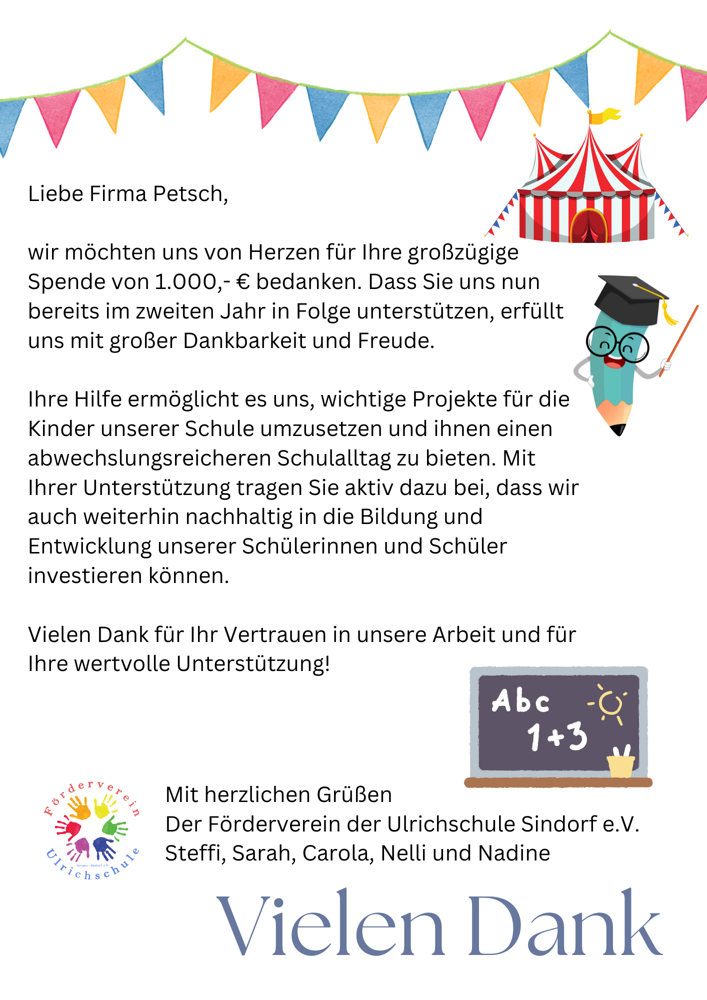 Danke Fa. PETSCH Gebäudetechnik GmbH